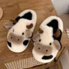 دمپایی حوله ای زنانه مدل گاوی ZYAS-01 - Image 3