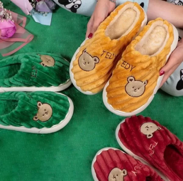 اسلیپر حوله ای مدل تدی جلوبسته