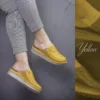 صندل زنانه جلوبسته چرم طبیعی ماکسیم مدل صدف - Image 3