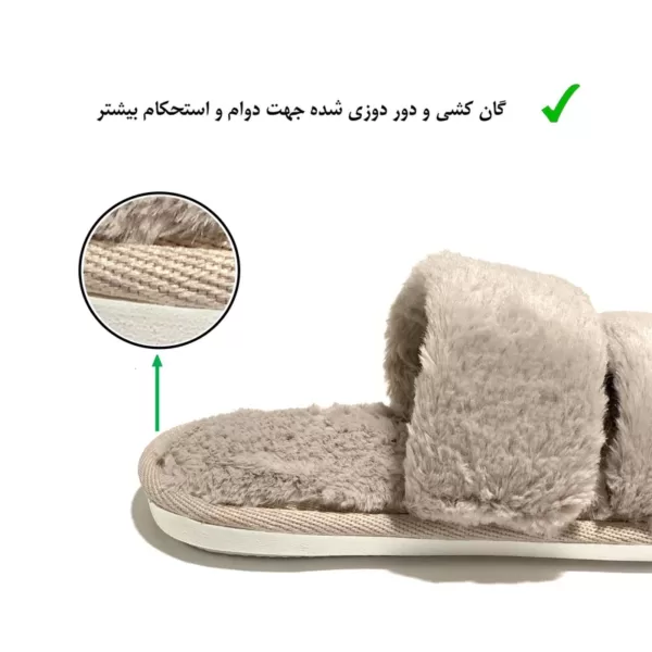 اسلیپر حوله‌ای زنانه برند نیکتا مدل ۲بند - Image 7