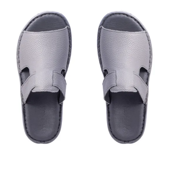 صندل طبی چرم طبیعی ماکسیم مدل کمند gray - Image 3