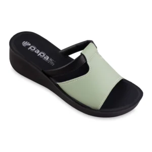 صندل طبی زنانه پاپا مدل آنا green-black