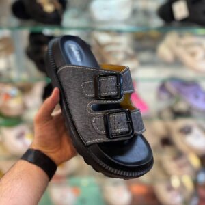 دمپایی زنانه کمربندی black-black