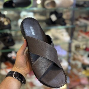 صندل طبی مردانه نیکتا مدل ضربدری gray