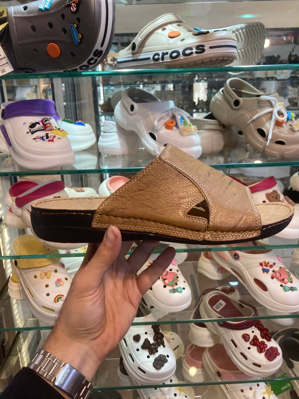 صندل طبی مردانه نیکتا مدل 5015-1 کرم - Image 4