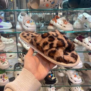 دمپایی حوله ای نیکتا مدل 4-12000 ضربدری پلنگی