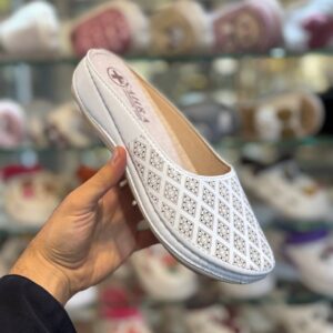 صندل جلوبسته زنانه مدل صحرا LO سفید