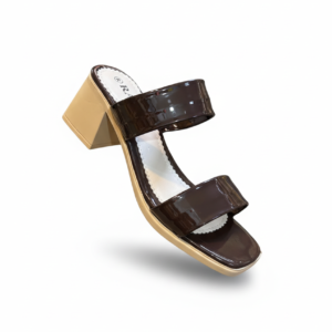 صندل مجلسی زنانه رایکا مدل ۲بند قهوه ای